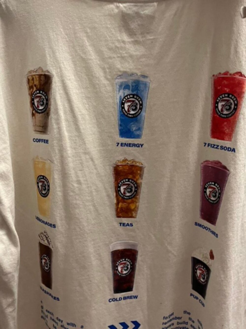 COMFORT COLORS beverage printed pure cotton T-shirt